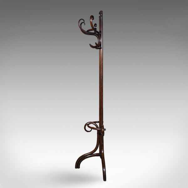 Antique Half Hall Stand, Austrian, Bentwood, Coat Tree, Rack, Thonet, Victorian
