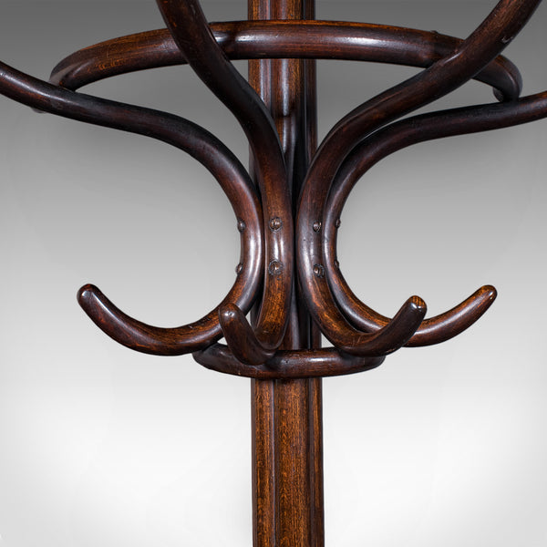 Antique Half Hall Stand, Austrian, Bentwood, Coat Tree, Rack, Thonet, Victorian