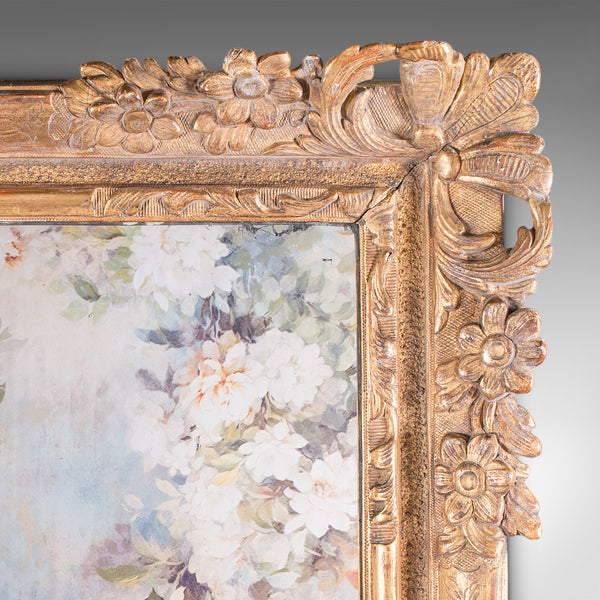 Large Pair of Antique Wall Mirrors, English, Giltwood, Dressing, Valet, Regency