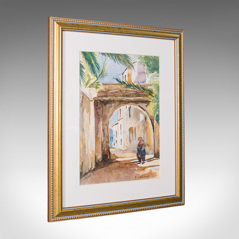 Vintage Watercolour Painting, Turkey, English School, Art, Picture, FA Dolding