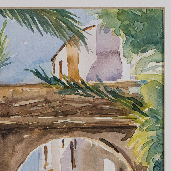 Vintage Watercolour Painting, Turkey, English School, Art, Picture, FA Dolding