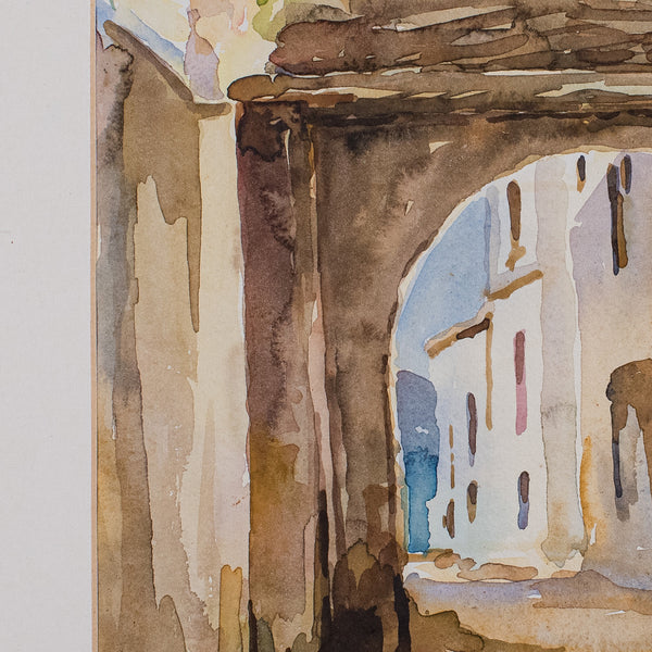 Vintage Watercolour Painting, Turkey, English School, Art, Picture, FA Dolding