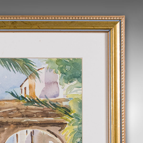 Vintage Watercolour Painting, Turkey, English School, Art, Picture, FA Dolding