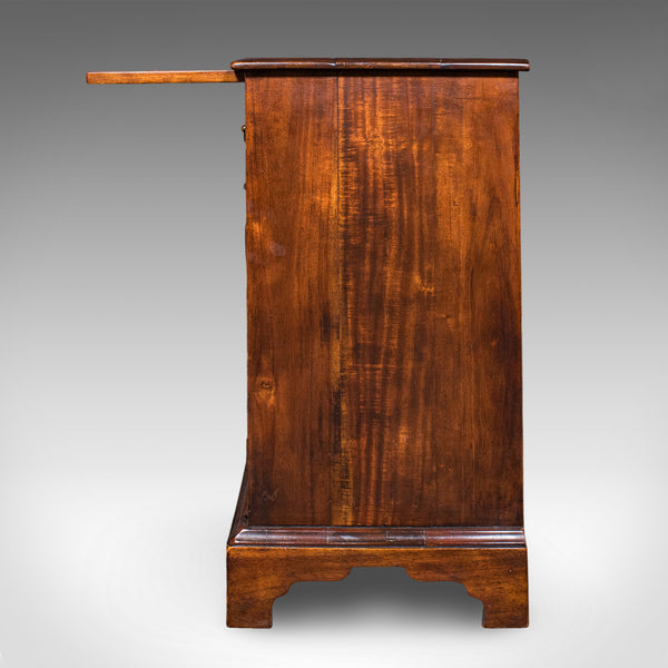 Vintage Bachelor's Writing Cabinet, English, Library Cupboard, Regency Revival