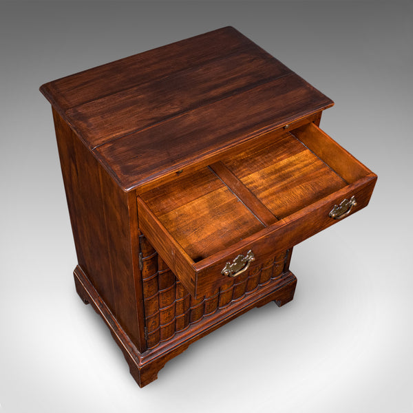Vintage Bachelor's Writing Cabinet, English, Library Cupboard, Regency Revival
