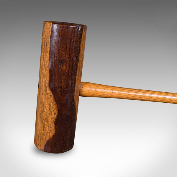 Antique Vicarage Croquet Set, English, Country Garden Games Stand, Edwardian