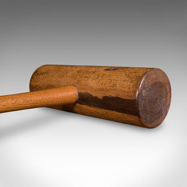 Antique Vicarage Croquet Set, English, Country Garden Games Stand, Edwardian
