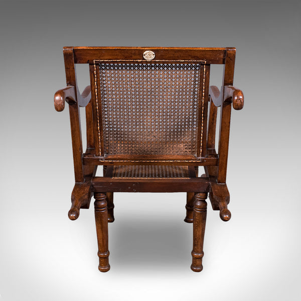 Antique Ladies Colonial Veranda Chair, English, Beech, Carrying Seat, Victorian