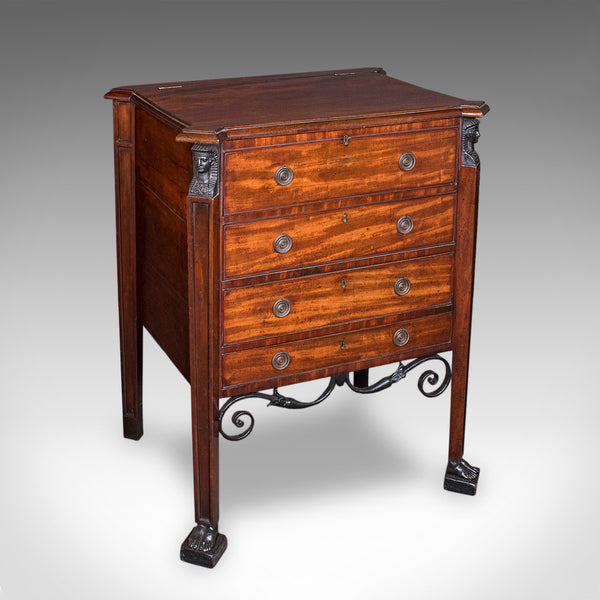 Antique Cocktail Cabinet, English, Egyptian Taste, Great Exhibition, Victorian
