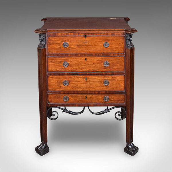 Antique Cocktail Cabinet, English, Egyptian Taste, Great Exhibition, Victorian