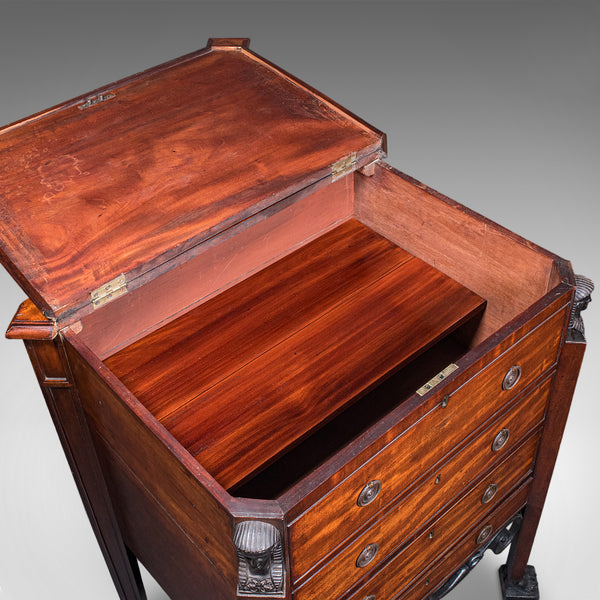 Antique Cocktail Cabinet, English, Egyptian Taste, Great Exhibition, Victorian