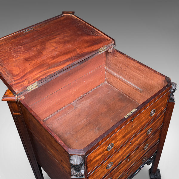 Antique Cocktail Cabinet, English, Egyptian Taste, Great Exhibition, Victorian