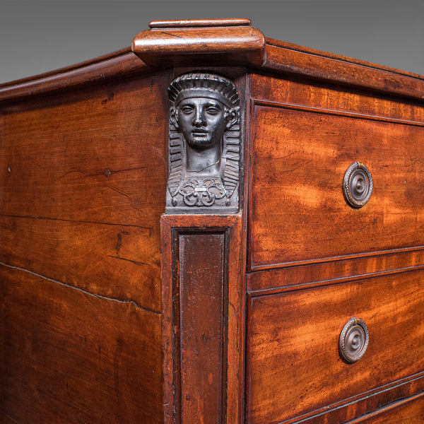 Antique Cocktail Cabinet, English, Egyptian Taste, Great Exhibition, Victorian