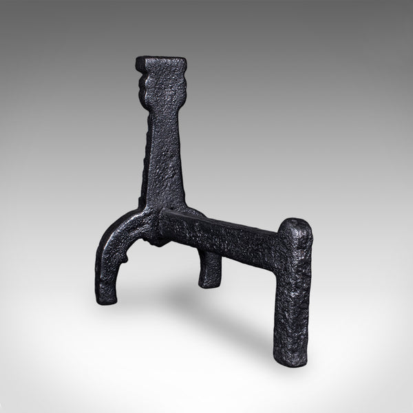 Pair of Antique Fireside Andirons, English, Fire Dog, Hearth, Georgian, C.1805