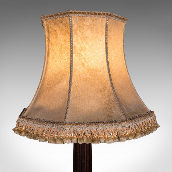 Antique Standard Lamp, English, Floor Light, William IV Revival, Victorian, 1890
