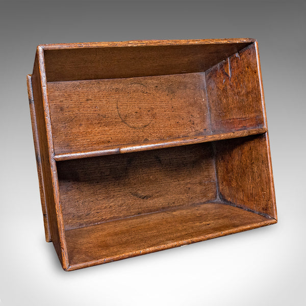 Antique Maid's Carry, English, Oak, Country House, Cutlery Tray, Box, Georgian