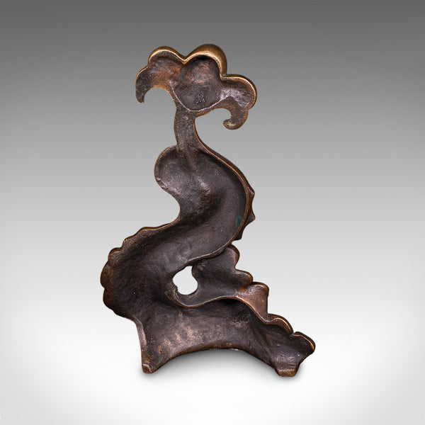 Antique Mythical Dolphin Doorstop, English, Bronze Door Keeper, Regency, C.1820