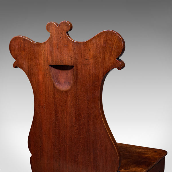 Antique Hall Chair, Scottish, Occasional, Reception, Side Seat, Victorian, 1860