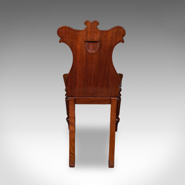 Antique Hall Chair, Scottish, Occasional, Reception, Side Seat, Victorian, 1860