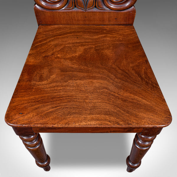 Antique Hall Chair, Scottish, Occasional, Reception, Side Seat, Victorian, 1860