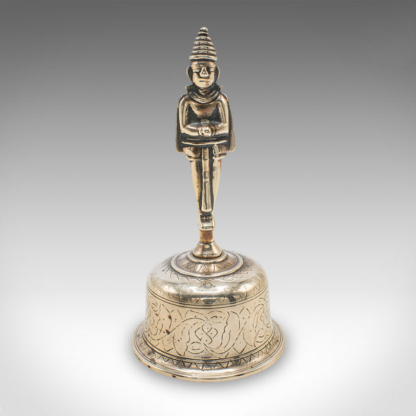 Antique Maid's Calling Bell, Indian, Bronze, Hanuman Deity, Ghanta, Victorian