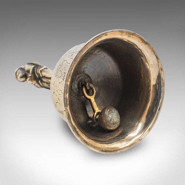 Antique Maid's Calling Bell, Indian, Bronze, Hanuman Deity, Ghanta, Victorian