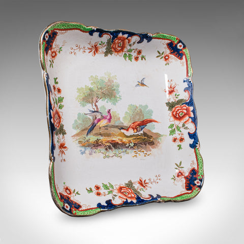 Antique Display Plate, English, Ceramic, Afternoon Tea Cake Platter, Edwardian