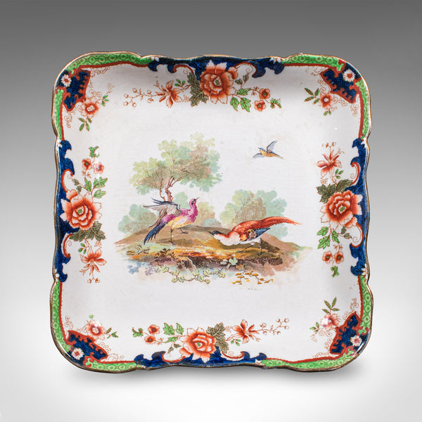 Antique Display Plate, English, Ceramic, Afternoon Tea Cake Platter, Edwardian