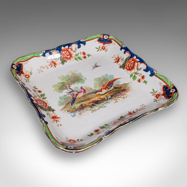 Antique Display Plate, English, Ceramic, Afternoon Tea Cake Platter, Edwardian