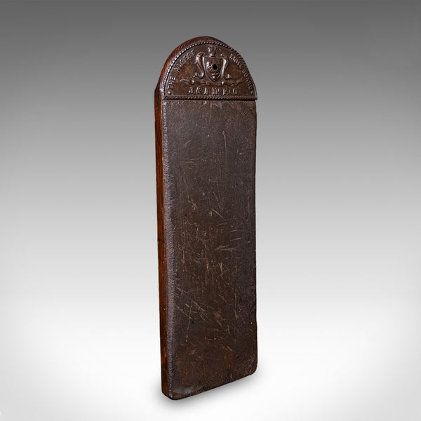 Antique Chef's Knife Board, Scottish, Leather, Sharpener, Kitchen, Victorian