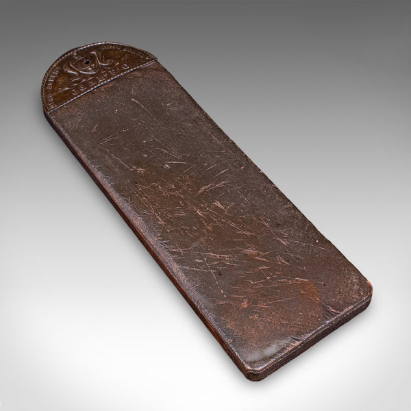 Antique Chef's Knife Board, Scottish, Leather, Sharpener, Kitchen, Victorian