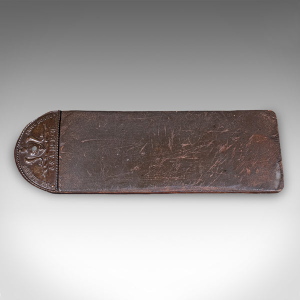 Antique Chef's Knife Board, Scottish, Leather, Sharpener, Kitchen, Victorian