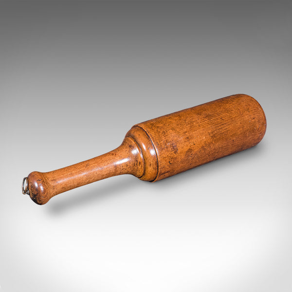 Antique Steak Tenderiser, English, Beech, Treen, Kitchen Mallet, High Victorian