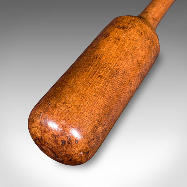 Antique Steak Tenderiser, English, Beech, Treen, Kitchen Mallet, High Victorian