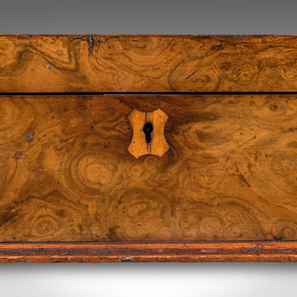 Antique Keepsake Case, English, Burr Walnut, Jewellery, Organiser Box, Victorian