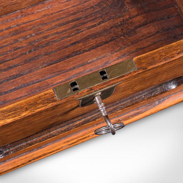 Antique Country House Hotel Key Box, English, Oak, Letter Case, Victorian, 1900