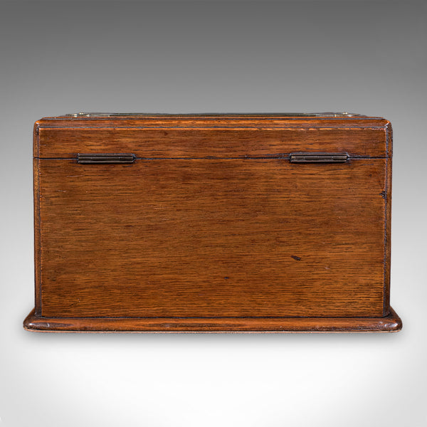 Antique Country House Hotel Key Box, English, Oak, Letter Case, Victorian, 1900