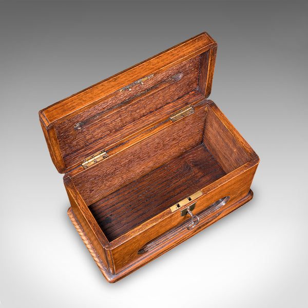 Antique Country House Hotel Key Box, English, Oak, Letter Case, Victorian, 1900
