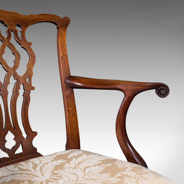 Antique Gentleman's Elbow Chair, English, Morning Room Seat, Georgian, C.1800