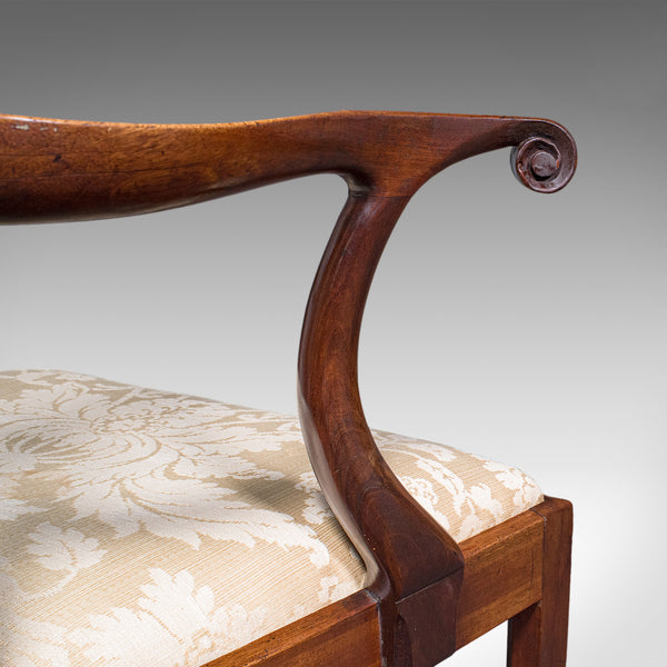 Antique Gentleman's Elbow Chair, English, Morning Room Seat, Georgian, C.1800