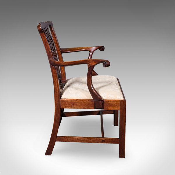 Antique Gentleman's Elbow Chair, English, Morning Room Seat, Georgian, C.1800
