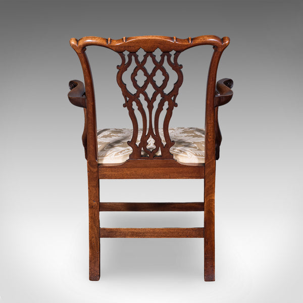 Antique Gentleman's Elbow Chair, English, Morning Room Seat, Georgian, C.1800