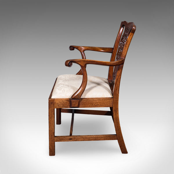 Antique Gentleman's Elbow Chair, English, Morning Room Seat, Georgian, C.1800