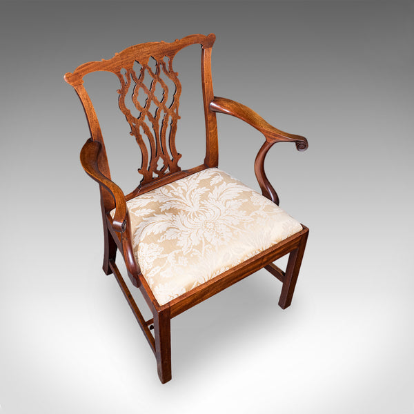 Antique Gentleman's Elbow Chair, English, Morning Room Seat, Georgian, C.1800