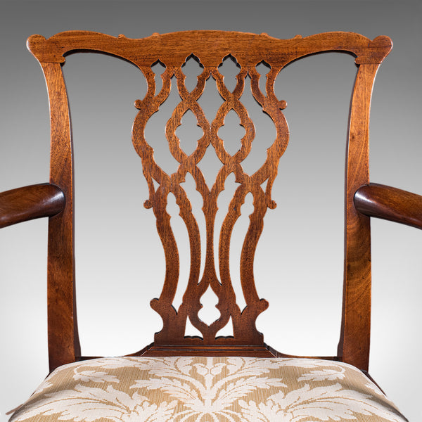 Antique Gentleman's Elbow Chair, English, Morning Room Seat, Georgian, C.1800
