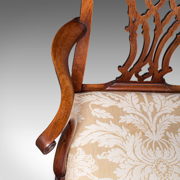 Antique Gentleman's Elbow Chair, English, Morning Room Seat, Georgian, C.1800