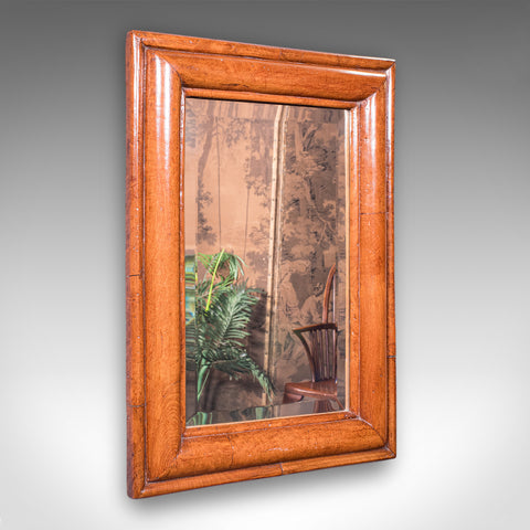 Antique Reception Hall Vanity Mirror, English, Walnut, Bevelled Glass, Edwardian