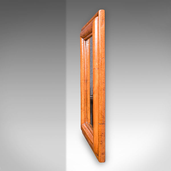 Antique Reception Hall Vanity Mirror, English, Walnut, Bevelled Glass, Edwardian