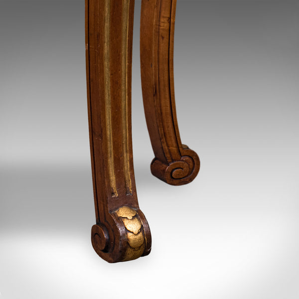 Antique Jardiniere Table, French, Walnut, Planter Stand, Decanter Caddy, Regency