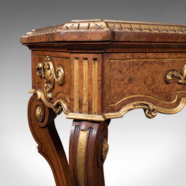 Antique Jardiniere Table, French, Walnut, Planter Stand, Decanter Caddy, Regency